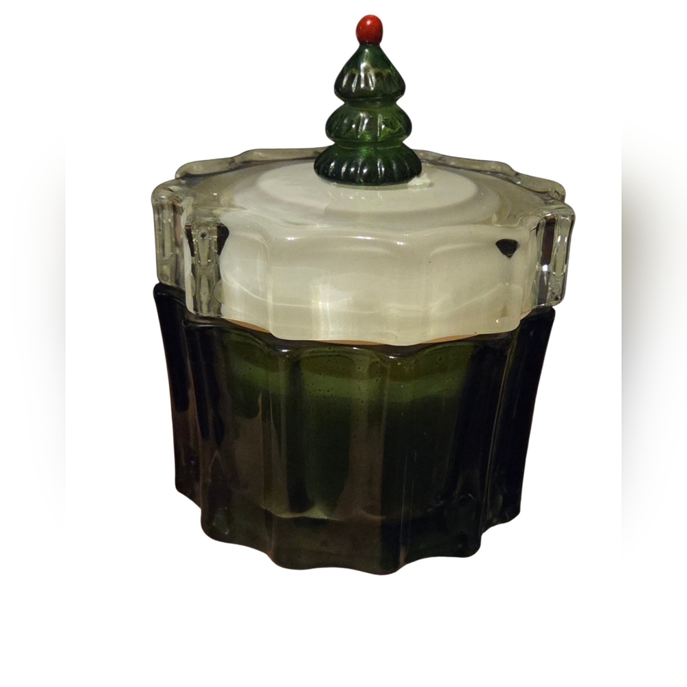 Enchante Christmas Tree Candle New in Glass Container